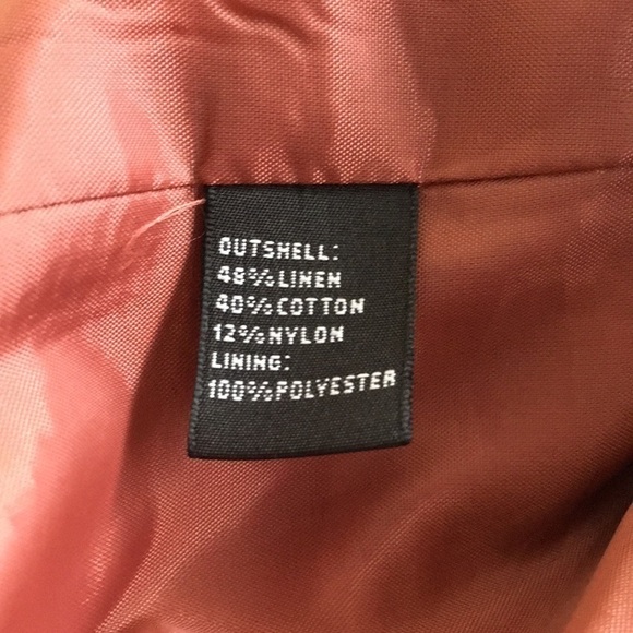 𝅺JOSEPHINE Chaus Petite Orange Coral Tweed Blazer Size 14P - Picture 11 of 11